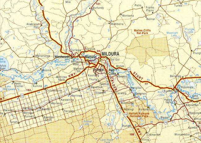 Buy South East Australia Road Map by QPA – The Chart & Map Shop