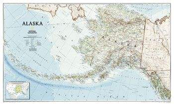 Buy Alaska Wall Map (2002) By National Geographic (2002) – The Chart 