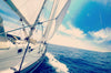 Yacht sailing on the ocean