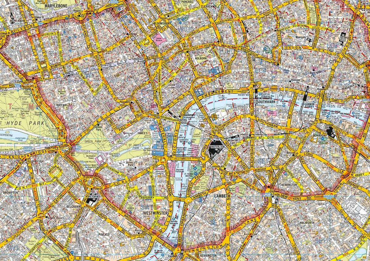 Buy London Road Map by A-Z Maps (2023) – The Chart & Map Shop