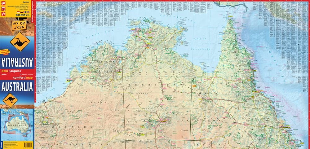 AUSTRALIA MAPA SAMOCHODOWA LAMINOWANA EX MAP Tytul Australia 1200x1200 ?v=1684933630