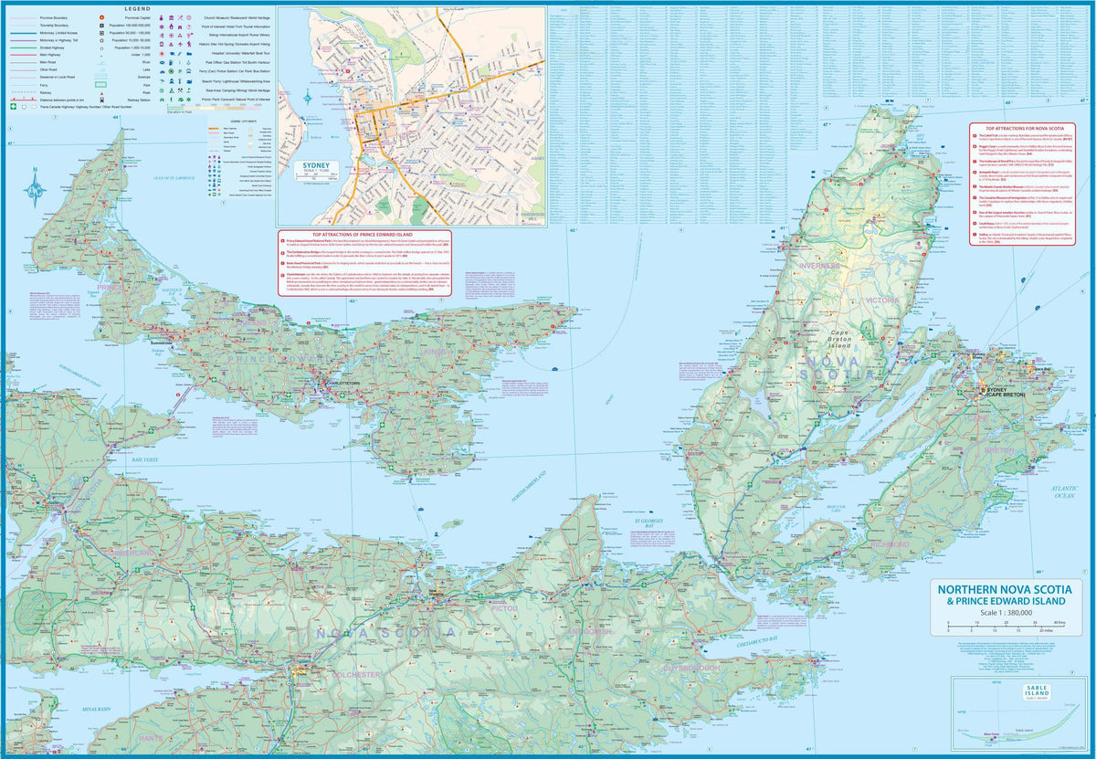 Buy Nova Scotia & Prince Edward Island Road Map by ITMB (2020) – The ...