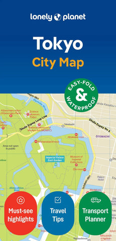 Tokyo City Map by Lonely Planet