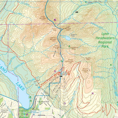 Buy Vancouver's Northshore Hiking Trails & Fraser Valley Map by ITMB ...