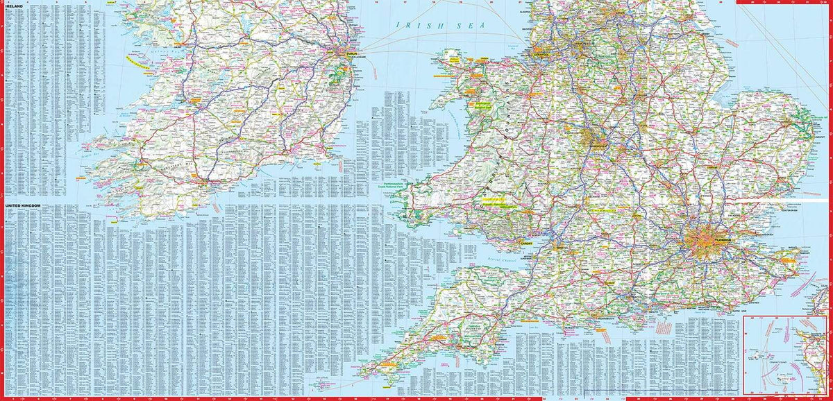 Buy Great Britain & Ireland Road Map by Express Maps (2024) – The Chart ...