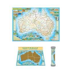 Australia Scratch Map (Small) by QPA