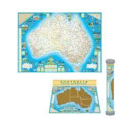 Australia Scratch Map (Large) by QPA