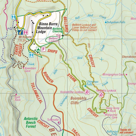 Buy Lamington National Park Map (3rd Edition) by Hema Maps – The Chart ...