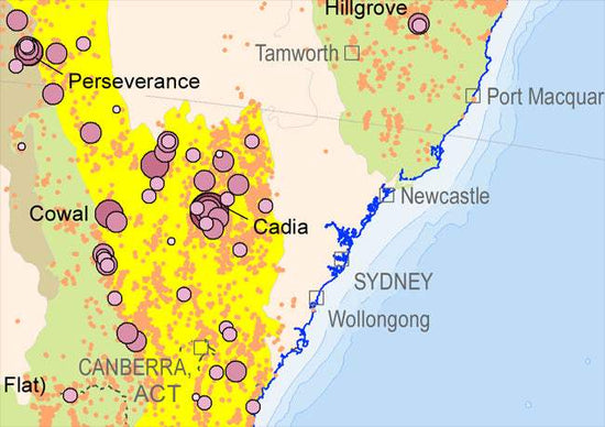 Buy Australian Gold Resources Map Sheet 1: Resource by Region (2012 ...