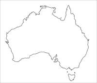 Buy Blank Australia Simple A0 Flat Travel Map (1st Edition) (2013 ...