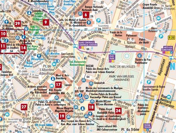 Buy Brussels Road Map (7th Edition) by Borch Map (2012) – The Chart ...