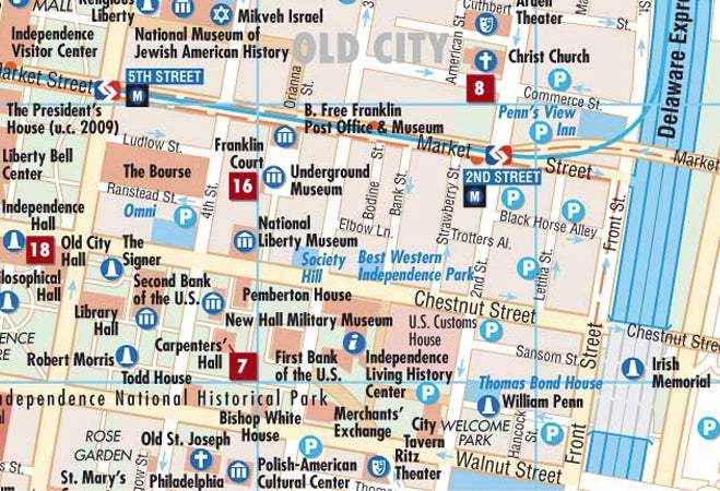 Buy Philadelphia Road Map (10th Edition) by Borch Map (2013) – The ...