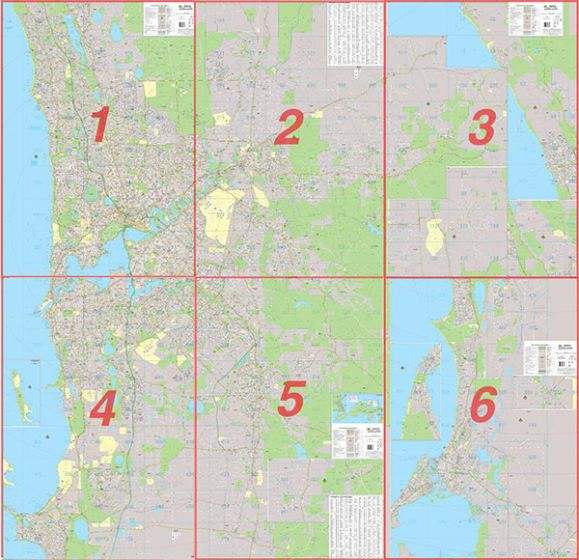 Buy Perth 6 Sheet Road Map By Universal Publishers 2015 The Chart   2807845 381e3db6 77ea 44cc Aa81 F96e5c5eeac5 