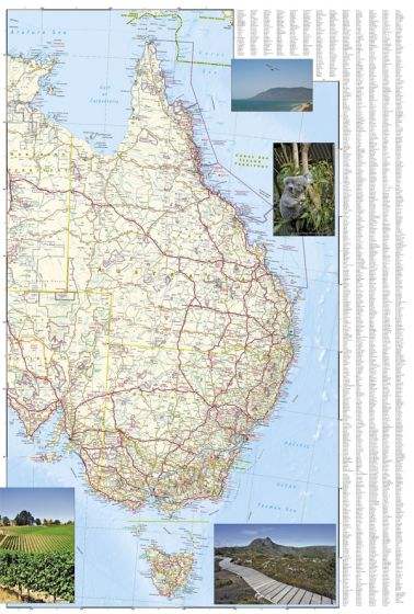 Buy Australia Adventure Road Map (1st Edition) by National Geographic ...