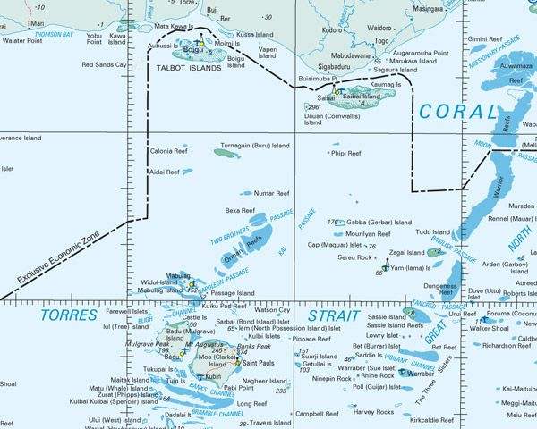 Buy SC54 Torres Strait Topographic Map (1st Edition) by Geoscience ...