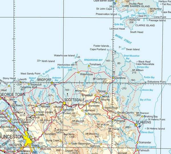 Buy SK55 Tasmania Topographic Map (1st Edition) by Geoscience Australia ...