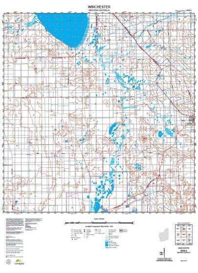 Buy 2038-2 Winchester Topographic Map by Landgate (2015) – The Chart ...