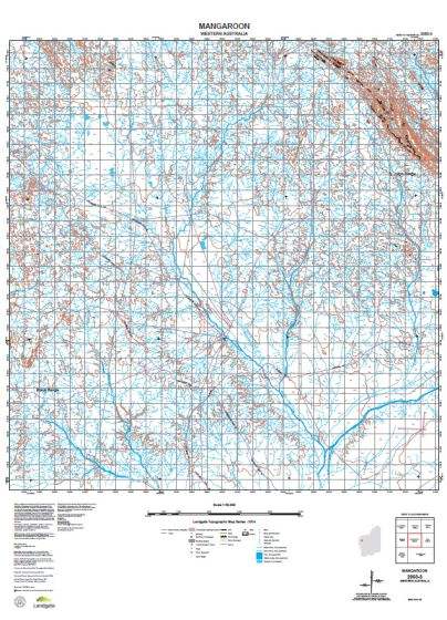 Buy 2050 3 Mangaroon Topographic Map By Landgate 2015 The Chart And Map Shop 2359