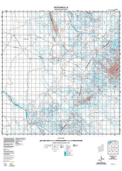 Buy 2054-3 Peedamulla Topographic Map by Landgate (2015) – The Chart ...