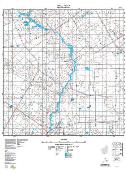 Buy 3131 2 Bald Rock Topographic Map By Landgate 2015 The Chart And Map Shop 1079