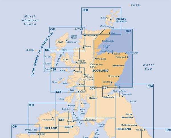 Buy Nautical Chart C23 Fife of Ness to Moray Firth (2016) – The Chart ...