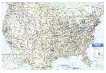 Buy USA Map-Small Wall Map by Lucidmap (2016) – The Chart & Map Shop