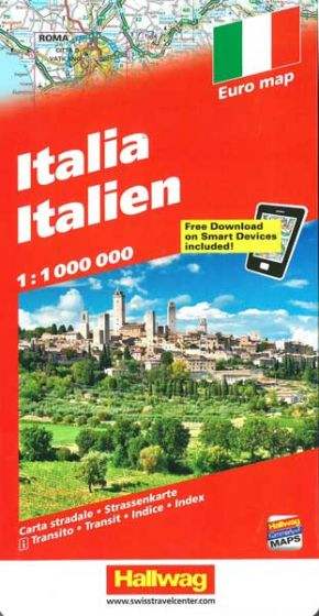 Buy Italy Road Atlas by Hallwag – The Chart & Map Shop