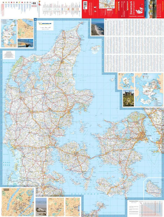 Buy Denmark Road Map 749 by Michelin (2022) – The Chart & Map Shop